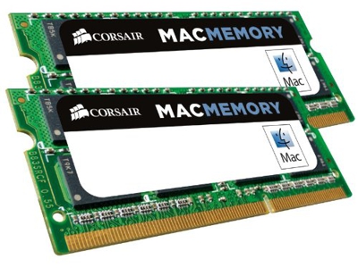 Corsair Mac Memory - Memoria para Apple Mac de 16 GB (2 x 8 GB, DDR3, SODIMM, 1600 MHz, CL11, certificada por Apple) (CMSA16GX3M2A1600C11)