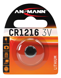 2 x Ansmann CR1216 3V Lithium Coin Cell Battery 1216 DL1216 KCR1216, BR1216 en oferta