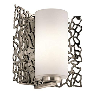 Silver Coral Wall Light