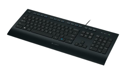 Logitech K280E Keyboard USB QWERTZ Swiss Black - 920-005218