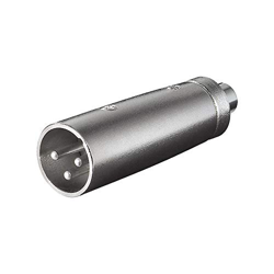 Adaptador XLR mono 3 pin macho - RCA hembra Gris - G en oferta