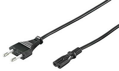 Cable de alimentacion IEC-320-C7 3 M Negro
