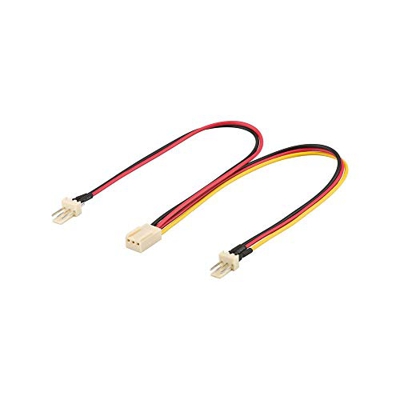 Wentronic - Cable Molex (Macho/Hembra, 0,22 m, 2X 3-Pin M 1x 3-Pin H)