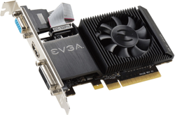 Evga - GeForce GT 710 - Grafikkarten - GF GT 710 - 2GB DDR3 - PCIe 2,0 x16  NEU en oferta