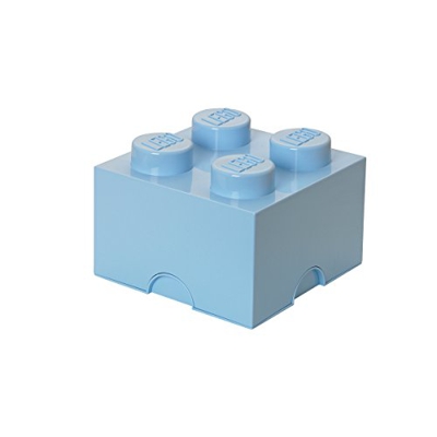 LEGO Bloque de almacenaje 2 x 2 azul claro