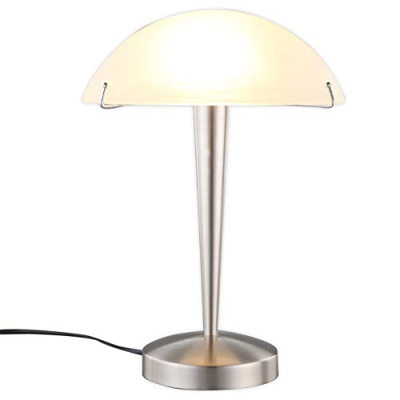 Hermosa lámpara de mesa Viola, níquel mate