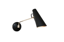Lámpara de pared retro Birdy en negro/latón precio