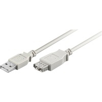 USB 2.0 AA 180 LC HiSpeed, 1.8m cable USB 1,8 m USB A Blanco
