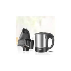Unold UNO 18575 Hervidor de Agua, 1000 W, 0.5 litros, Acero Inoxidable, Gris y negro en oferta