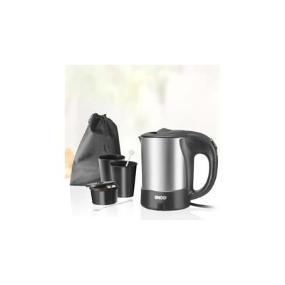 Unold UNO 18575 Hervidor de Agua, 1000 W, 0.5 litros, Acero Inoxidable, Gris y negro