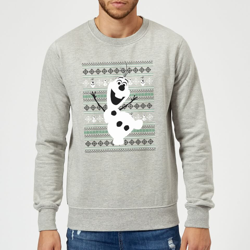 Sudadera Navidad Disney Frozen  Olaf Bailarín  - Hombre/Mujer - Gris - XXL - Gris en oferta