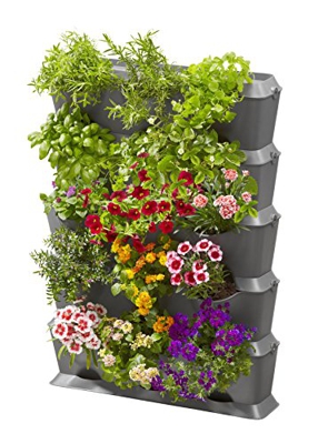 NatureUp! Set vertical con riego (para 15 plantas), Envases para plantas