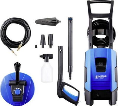 C 135.1 Limpiadora de alta presión o Hidrolimpiadora Compacto Eléctrico Negro, Azul 520 l/h, Hidrolimpiadora de alta presión
