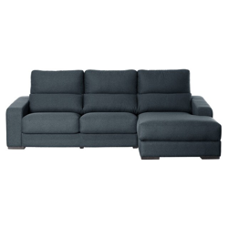 El Corte Inglés - Sofá Tapizado De 3 Plazas Con Chaiselongue Derecho Bass Amber antracita 9000 en oferta