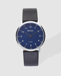 Pontina - Reloj De Hombre Plateado Y Negro precio