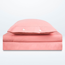 Bassols - Juego De Sábanas De Algodón Egipcio Tacto Coral Cama 105 cm en oferta