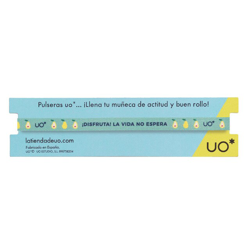 UO - Pulsera Disfruta, La Vida No Espera en oferta