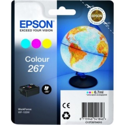 Epson - Cartucho De Tinta Original 267 Tri-Color (C13T26704010)