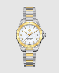Tag Heuer - Reloj De Mujer Aquaracer WAY1351.BD0917 De Acero Y Oro Con Diamantes características