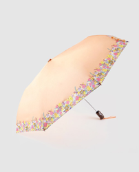 Caminatta - Paraguas Plegable Salmón Con Borde De Estampado Floral precio