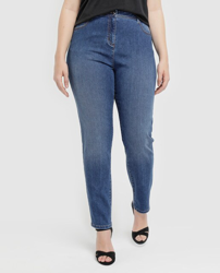 Compra Couchel - Vaquero Pitillo De Mujer Talla Grande Con Cinco Bolsillos  al mejor precio - Shoptize