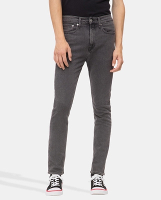 Calvin Klein Jeans - Vaquero De Hombre Skinny Gris