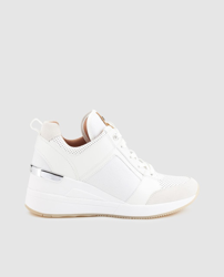 MICHAEL Michael Kors - Zapatillas Deportivas De Mujer Michael Kors En Color  Blanco Con Cuña Interior. Modelo GEORGIE TRAINER. a un precio más barato -  Shoptize