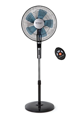 Orbegozo SF 0640 - Ventilador silencioso de pie con mando a distancia, temporizador, 2 velocidades + Turbo + Silent, 40 cm de diámetro y potencia de 6