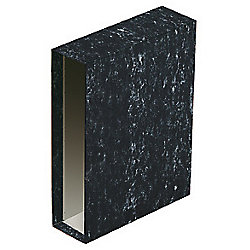 Cajetín archivador Niceday 75 mm cartón 2 anillas A5 negro jaspeado en oferta