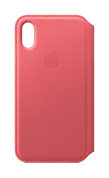Apple Leather Folio (iPhone Xs) Peony Pink características