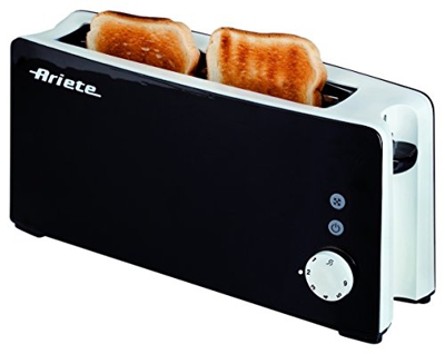 Ariete 127/01 127 TOSTADOR TOSTÌ NEGRO, 1000 W, Acero Inoxidable, 2 Ranuras