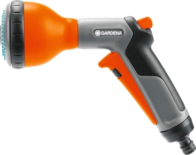 Gardena 18313-20 - Pistola rociadora de riego multichorro Classic + conector stop