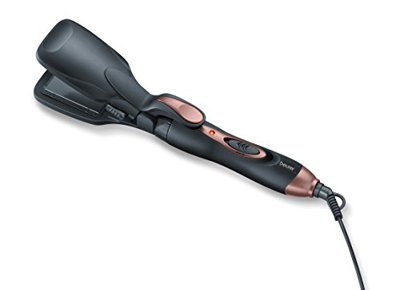 Plancha de pelo Multifunción Beurer Ht-60, Cerámica, Negro y Cromado