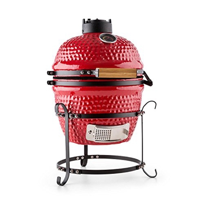 Klarstein Princesize Parrilla Kamado Cerámica 11" Ahumador BBQ rojo (10029123)