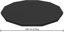 Bestway Flowclear 12ft Swimming Pool Frame Cover for Steel Pro Max Round Pools en oferta
