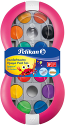 Pelikan Topcoat Paint Space+ 24 pieces with opaque white - blue precio