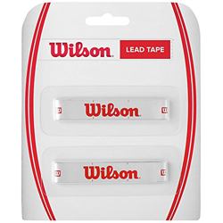 Wilson Lead Tape Cinta de plomo, equilibra el peso de la cabeza de la raqueta, blanco con logo características