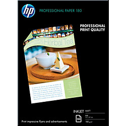Papel fotográfico HP Profesional A4 mate 180 g/m² 210 (a) x 297 (h) mm blanco 100 hojas precio