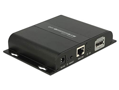 65946 extensor audio/video Receptor AV Negro, Extensión DisplayPort