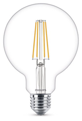 Bombilla globo LED 60 E27 7W G95 transparente precio