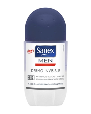 Desodorante Roll-On Dermo Invisible Sanex Men