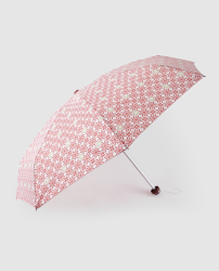 Caminatta - Paraguas Mini Plegable Con Estampado Geométrico Rojo precio