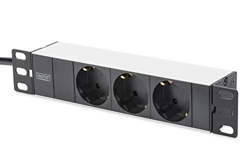 DN-95411 base múltiple 2 m 3 salidas AC Negro, Regleta características