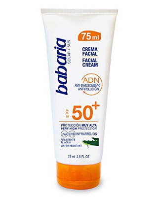 Crema Solar Facial Aloe Vera Spf50+ Protección Muy Alta