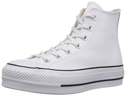 Converse Chuck Taylor All Star Lift Leather High Top White, Black precio
