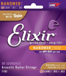 Elixir Strings 80/20 Bronze Nanoweb HD Light precio