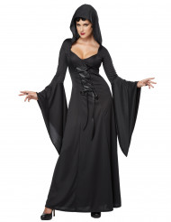 Disfraz bruja negro mujer elegante Halloween en oferta