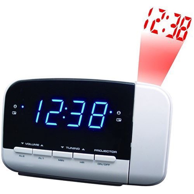 Radio despertador con proyección Brandt BCR152P Blanco