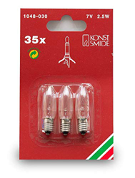 25 Stück Gnosjö Konstsmide WB Ersatzbirnen VE3 1048-030 E10 Kerzenform en oferta