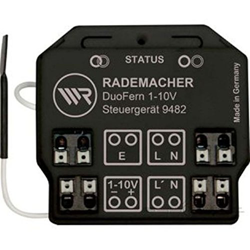 Rademacher Duofern 1-10V Controlador Radio Receptor 9482 bajo Revoque características